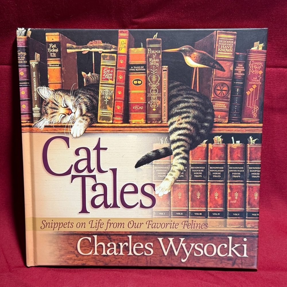 Cats by Nina Lyman Vase Set plus Cat Tales Book - Picture 4 of 15